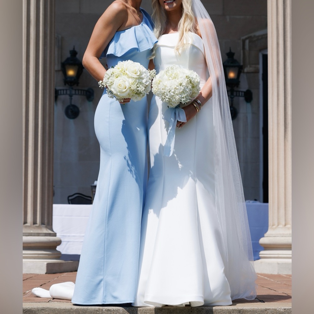 Lulu's Soft Blue Ruffle Dress - Picture 2 of 4